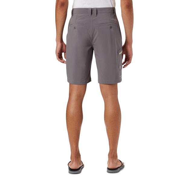 Columbia PFG Terminal Tackle Shorts Grey Khaki For Men's NZ81537 New Zealand